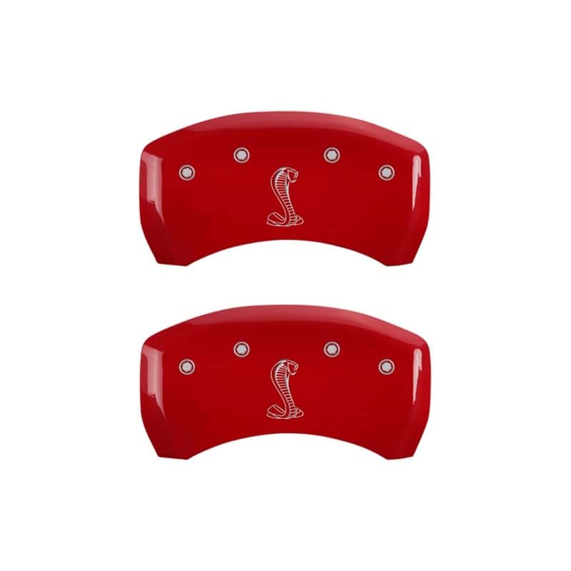 MGP — MGP Rear set 2 Caliper Covers Engraved Rear Snake Red finish silver ch
Caliper Covers - view 1