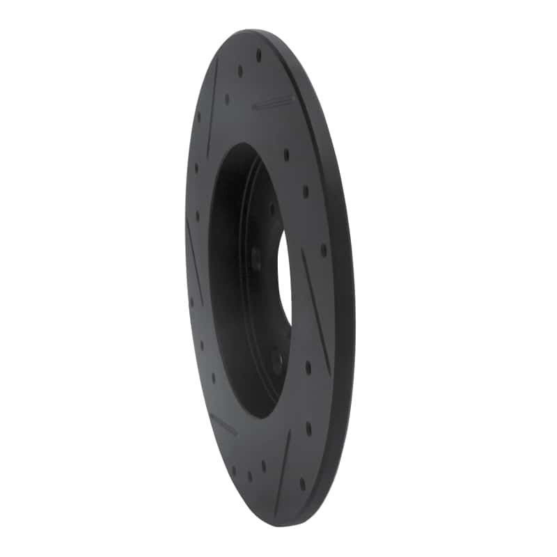 R1 Concepts — R1 08-18 Pontiac Vibe Rear Right Drilled & Slotted Black Brake Rotor
R1 Brake Rotor Drill - view 4