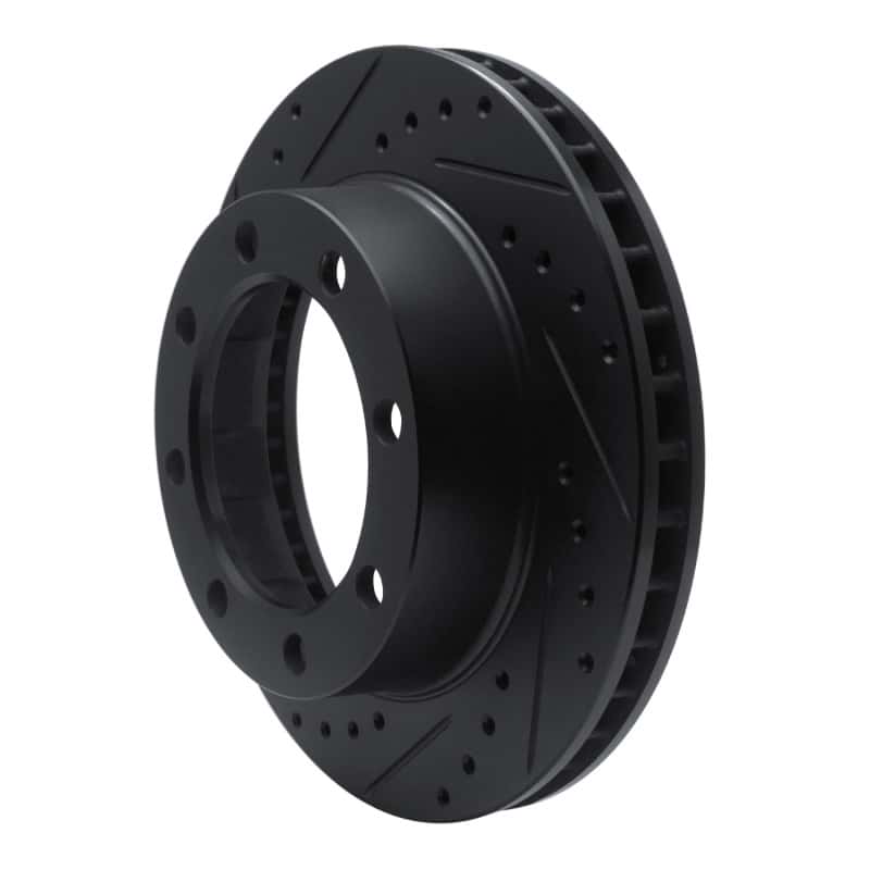 R1 Concepts — R1 80-94 Ford F-250 4WD (Excl Super Duty) Front Left Drilled & Slotted Black Brake Rotor
R1 Brake Rotor Drill - view 2