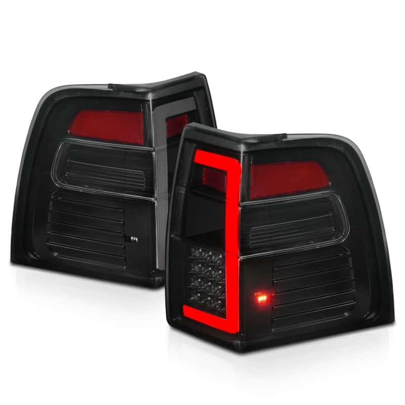 ANZO — ANZO 07-17 Ford Expedition LED Taillights w/ Light Bar Black Housing Smoke Lens - view 7