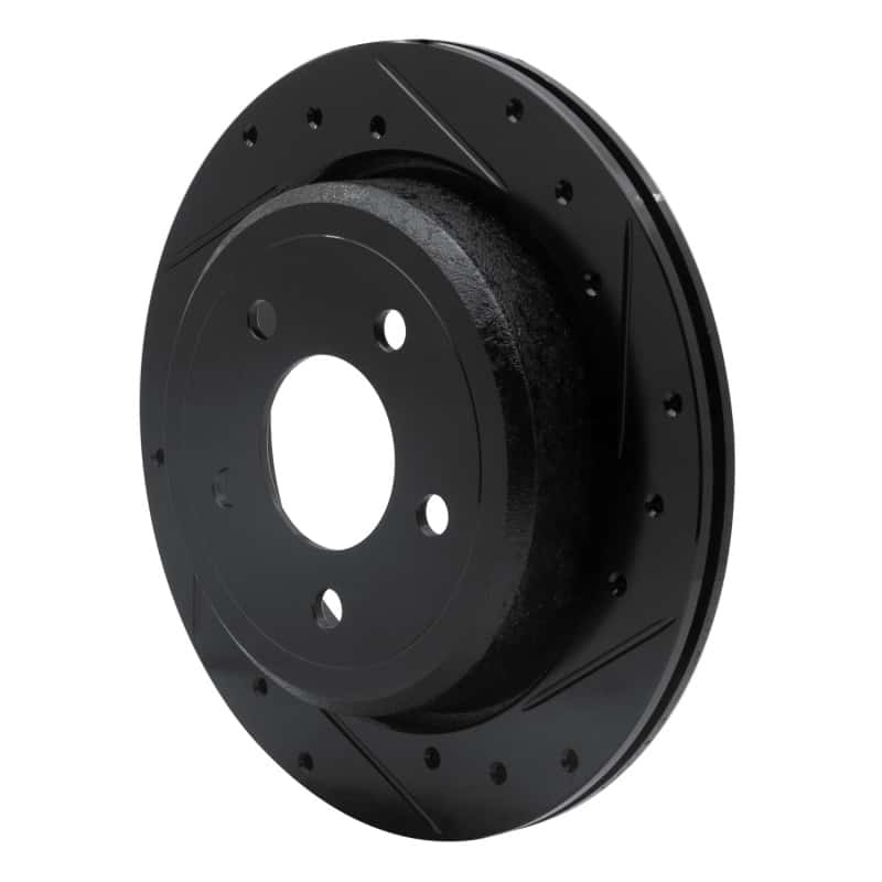 R1 Concepts — R1 03-11 Ford Crown Victoria Rear Right Drilled & Slotted Black Brake Rotor
R1 Brake Rotor Drill - view 2