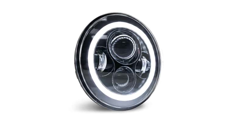 DV8 Offroad — DV8 Offroad 07-18 Jeep Wrangler JK LED Projector Headlights w/ Angel Eyes
Headlights - view 6