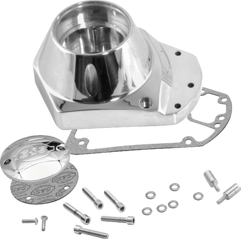 S&S Cycle — S&S Cycle 73-92 BT Billet Ignition Cover Gearcover - Chrome - view 1