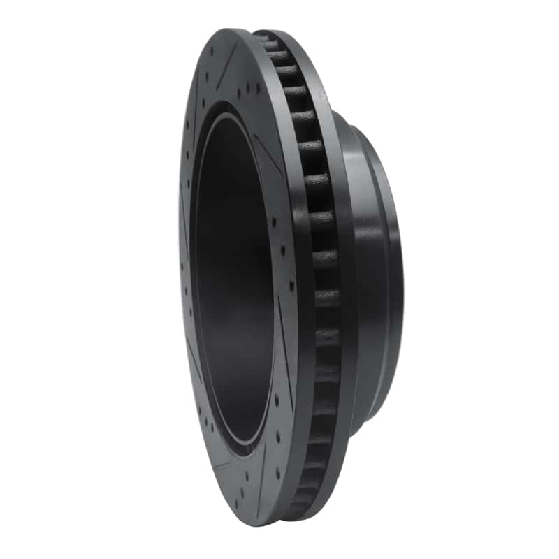 R1 Concepts — R1 08-25 Ford E-150 Rear Right Drilled & Slotted Black Brake Rotor
R1 Brake Rotor Drill - view 4
