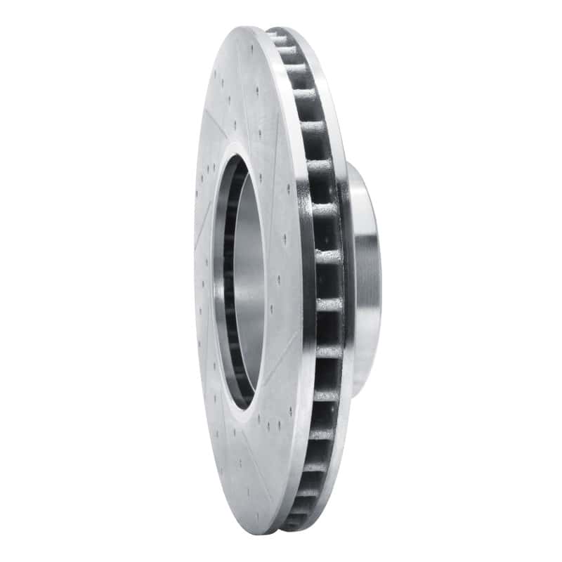 R1 Concepts — R1 00-03 BMW 540I Front Left Drilled & Slotted Silver Brake Rotor
R1 Brake Rotor Drill - view 4
