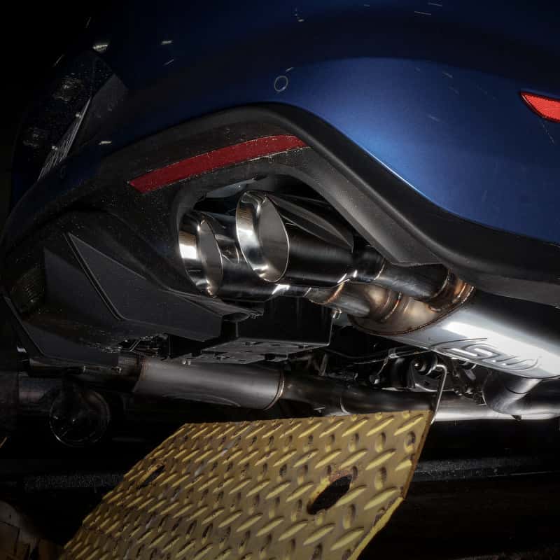Stainless Works — Stainless Works 2018+ Ford Mustang GT 3in Redline Series Catback H-Pipe w/Active Valves & Quad Tips
Exhaust System - view 11