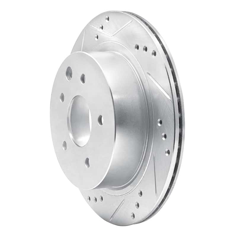 R1 Concepts — R1 02-06 Infiniti M45 Rear Left Drilled & Slotted Silver Brake Rotor
R1 Brake Rotor Drill - view 2