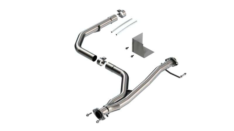 Borla — Borla 2021-2022 Toyota Tacoma 3.5L V6 T-304 Stainless Steel Y-Pipe - Brushed - view 1