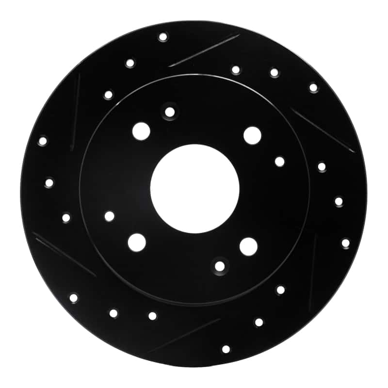 R1 Concepts — R1 98-02 Acura CL Rear Left Drilled & Slotted Black Brake Rotor
R1 Brake Rotor Drill - view 1