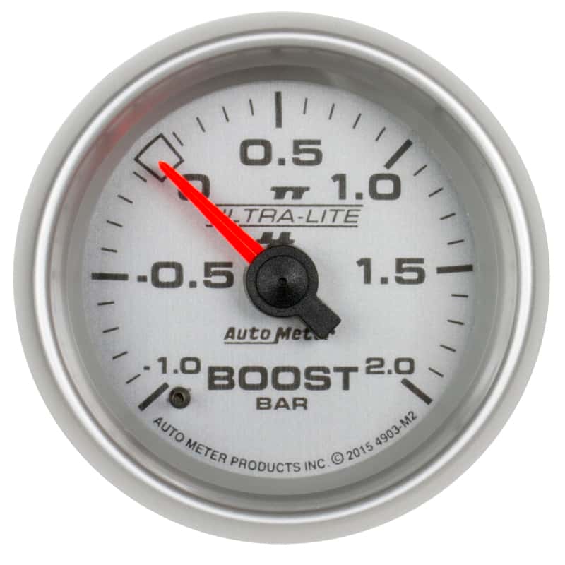 AutoMeter — Autometer Ultra-Lite II Gauge Vac/Boost 2 1/16in -1 - +2 Bar Mechanical Ultra-Lite II
2-1/16" BOOST-VAC, - - view 1