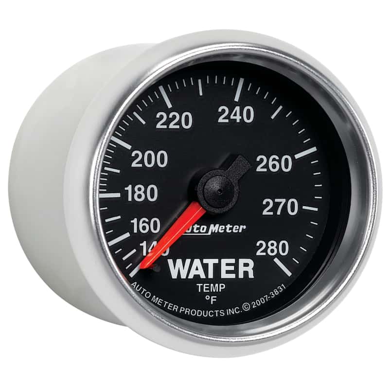 AutoMeter — AutoMeter Gauge Water Temp 2-1/16in. 140-280 Deg. F Mechanical Gs
2-1/16" WATER TEMP, - view 11