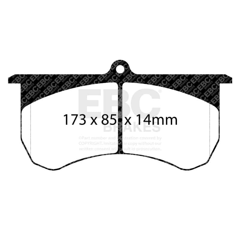 EBC — EBC 2015+ Am General HMMWV M1152 6.5L TD Bluestuff Front Brake Pads
Disc Brake Pad - view 1