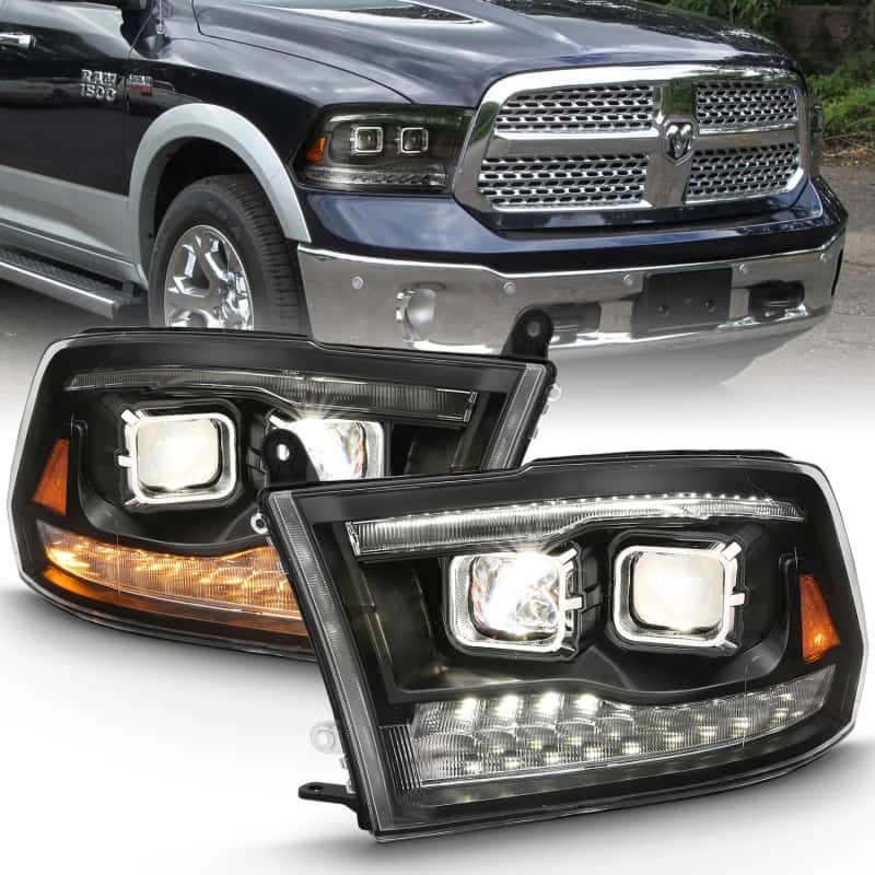 ANZO — ANZO 2009-2018 Dodge Ram 1500 Projector H.L. Switchback Chrome Amber
Head Light Set
HdLtSet - view 1