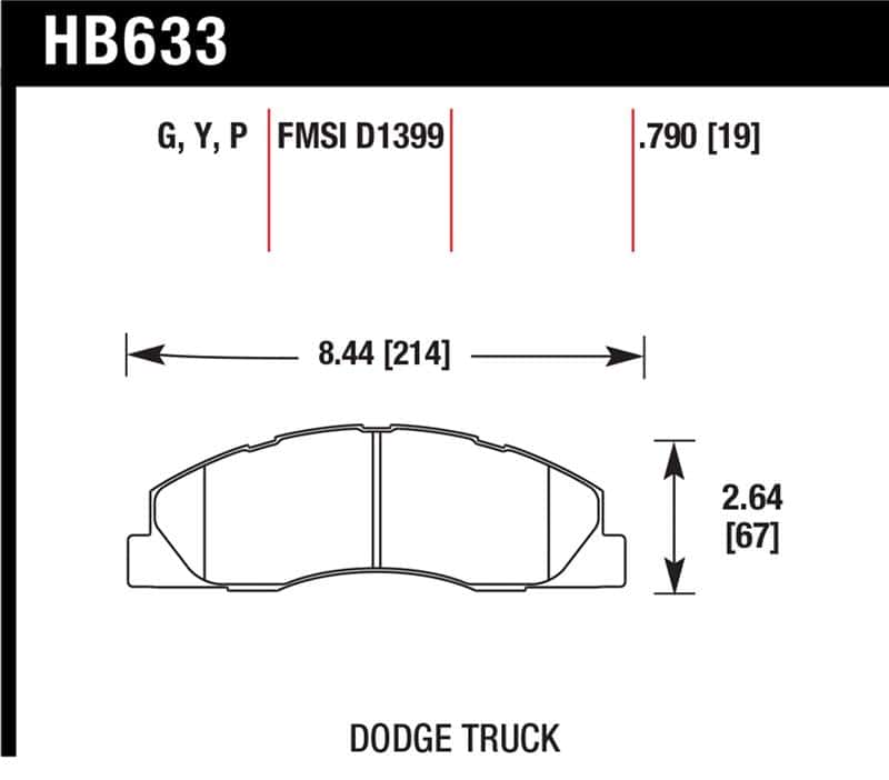 Hawk Performance — Hawk LTS Street Brake Pads
Disc Brake Pad - view 1