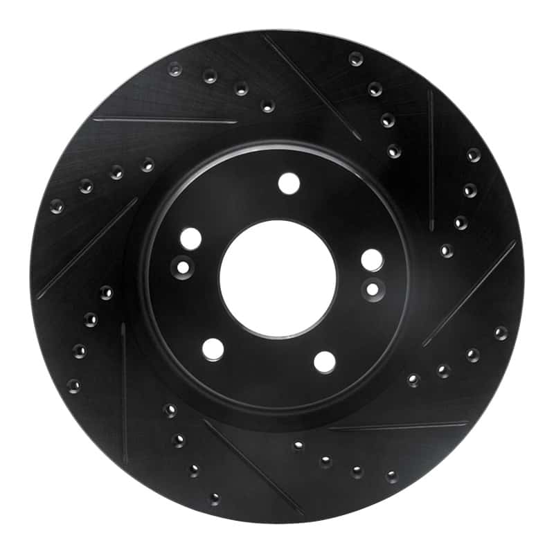 R1 Concepts — R1 20-25 Hyundai Kona Front Right Drilled & Slotted Black Brake Rotor
Disc Brake Rotor - view 1