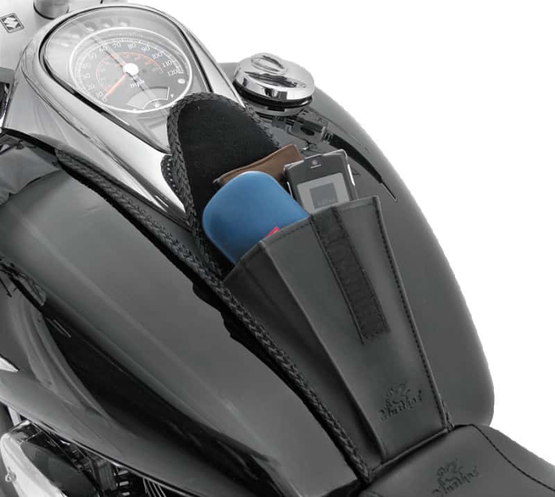 Mustang Motorcycle — Mustang 05-08 Suzuki VL800 Volusia, Boulevard C50 Tank Bib - Black - view 1