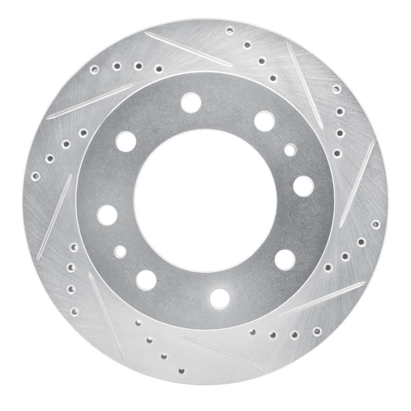 R1 Concepts — R1 94-99 Dodge Ram 2500 Front Right Drilled & Slotted Silver Brake Rotor
R1 Brake Rotor Drill - view 1