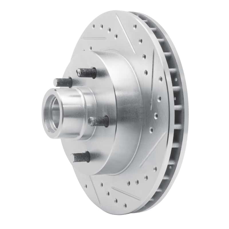 R1 Concepts — R1 1969-1996 Buick Estate Wagon Front Right Drilled & Slotted Silver Brake Rotor
R1 Brake Rotor Drill - view 2