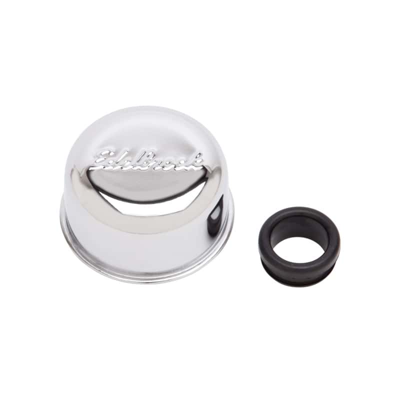 Edelbrock — Edelbrock Chrm Breather and Grommet
CHROME/PRO-FLO - view 1
