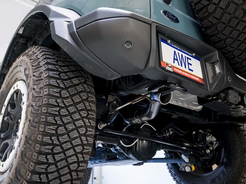 AWE Tuning — AWE Tuning 2021+ Ford Bronco 0FG Exhaust (No Tips) w/ Bash Guard
0FG Catback - view 2