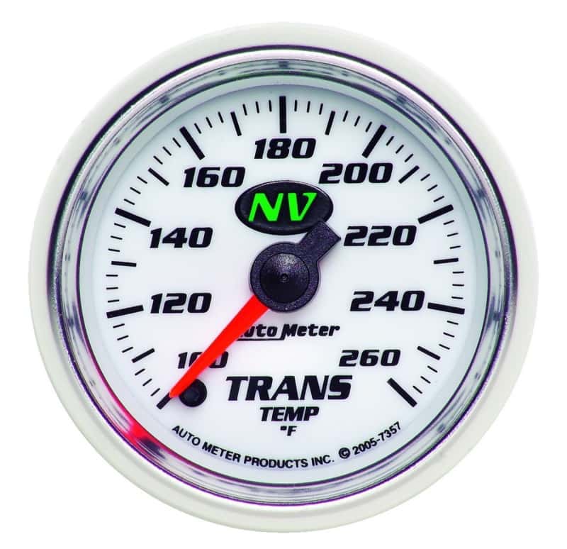 AutoMeter — Autometer NV 2-1/16in 100-260 Deg F Digital Stepper Motor Transmission Temp Gauge
2-1/16" TRANS TEMP, - view 1