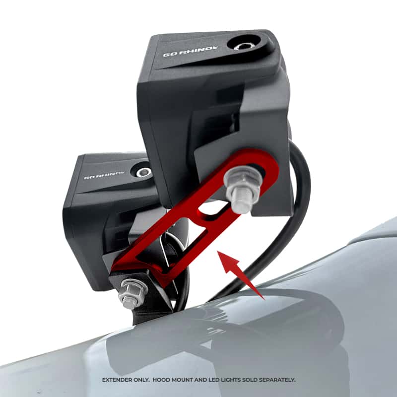 Go Rhino — Go Rhino Universal XE Hood Hinge Cube Light Mount
Dogbone Bracket - view 3