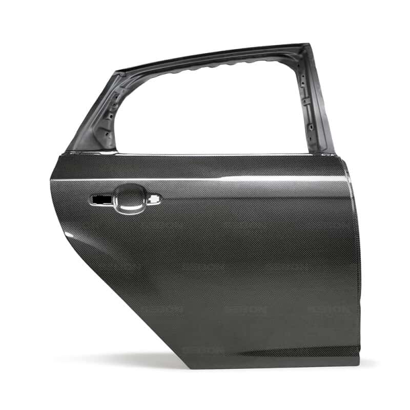 Anderson Composites — Anderson Composites 16-18 Ford Focus RS Rear Carbon Fiber Doors (Pair) - view 2