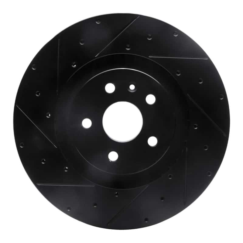R1 Concepts — R1 09-15 Cadillac CTS Front Left Drilled & Slotted Black Brake Rotor
R1 Brake Rotor Drill - view 1