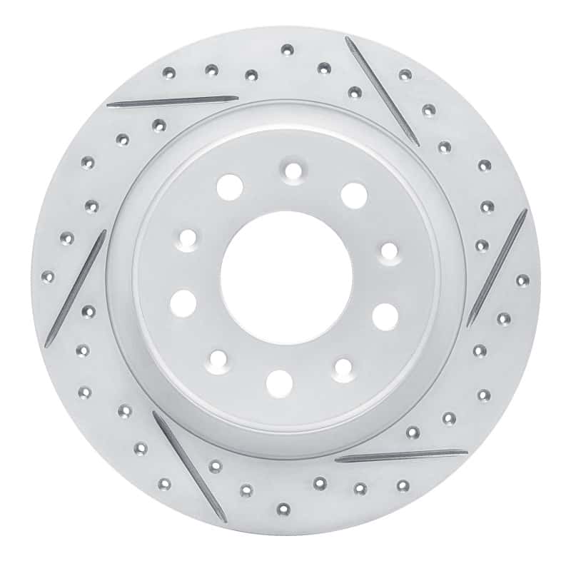R1 Concepts — R1 16-25 Buick Regal Sportback Rear Right Drilled & Slotted Geo-Carbon Rotor - view 1