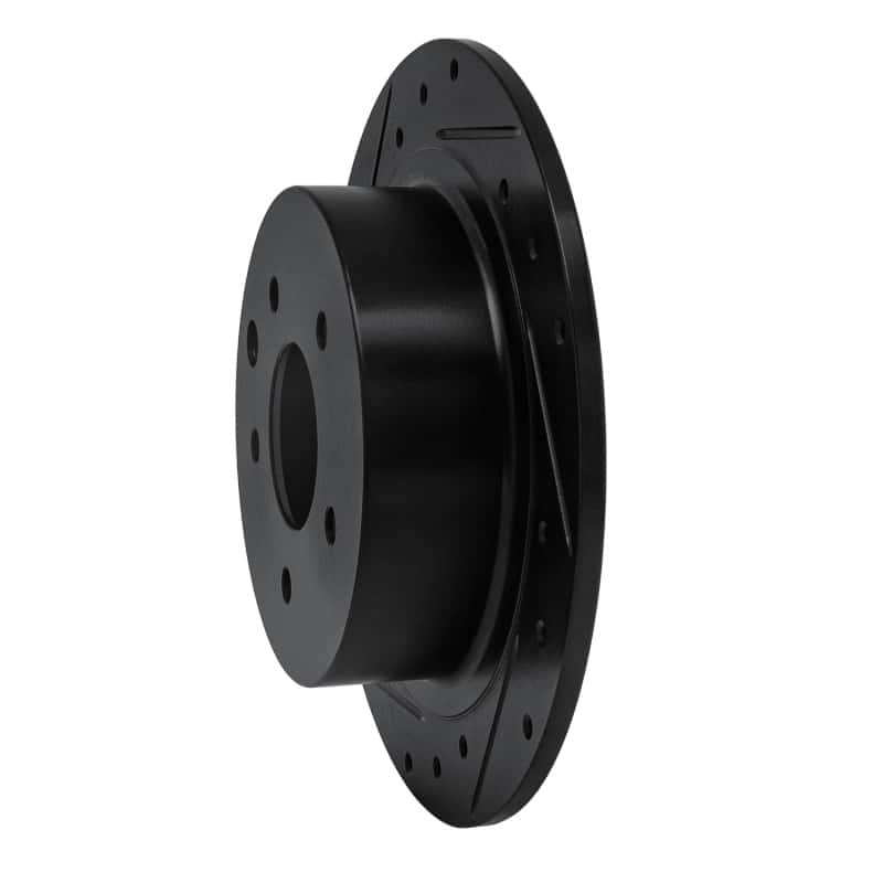R1 Concepts — R1 2002-2025 Nissan Juke Rear Left Drilled & Slotted Black Brake Rotor
R1 Brake Rotor Drill - view 2