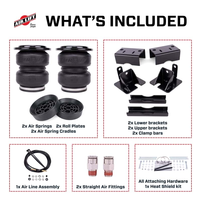 Air Lift — Air Lift LoadLifter 5000 Ultimate Air Spring Kit w/ Internal Jounce for 21-24 Dodge Ram TRX 4WD
Load-leveling kit - view 15