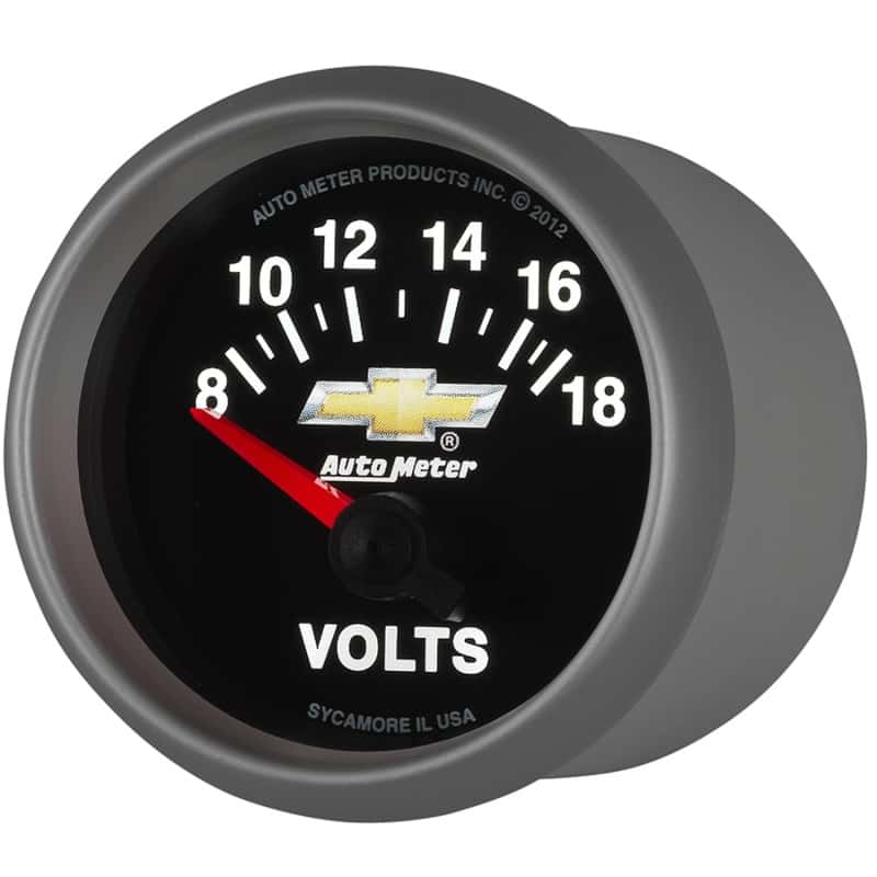 AutoMeter — AutoMeter Gauge Voltmeter 2-1/16in. 18V Electric Chevy Gold Bowtie
GA 2" VOLT 18V COPO - view 9