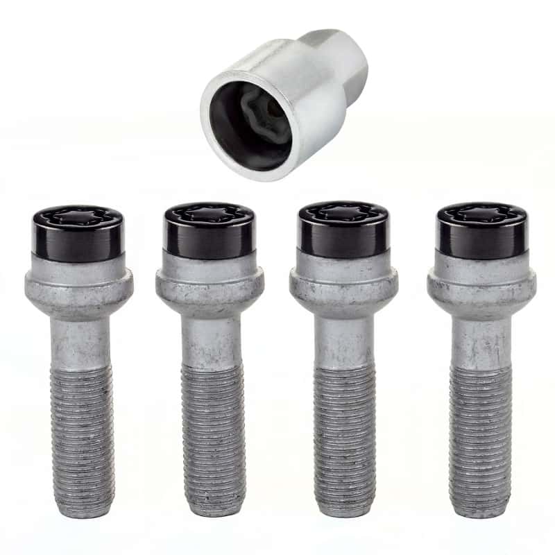McGard — McGard Wheel Lock Bolt Set - 4pk. (Radius Seat) M14X1.5 / 17mm Hex / 45.0mm Shank Length - Black - view 5