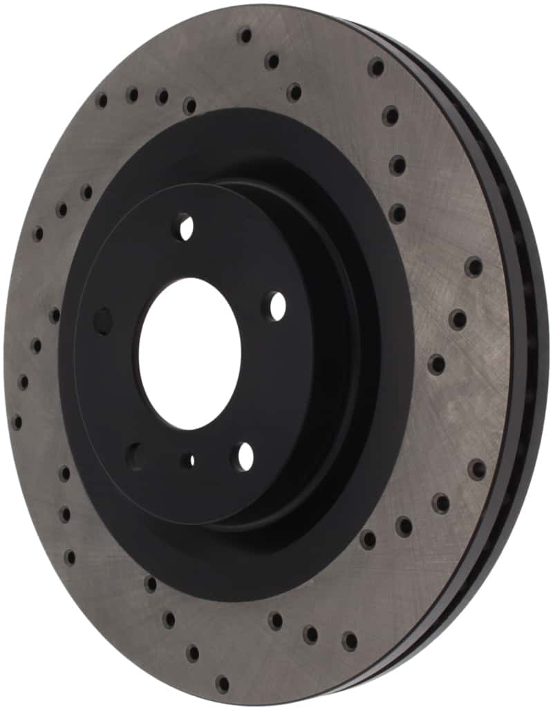 Stoptech — StopTech 08-09 Infiniti EX35 / 05-08 G35 / 09 G37 / 06-09 M35/M45 Drilled Left Front Rotor
Cross Drilled Rotor
Disc Brake Rotor - view 4