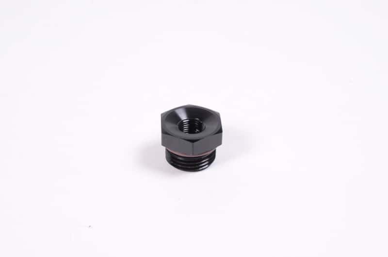 Radium Engineering — Radium Engineering 8AN ORB to 1/8NPT Female Adapter Fitting - Blk Anodized - view 1