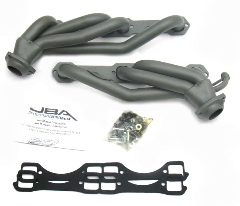 JBA — JBA 96-00 GM Truck 5.0L/5.7L SBC w/o A.I.R. 1-1/2in Primary Ti Ctd Cat4Ward Header
Exhaust Header - view 1