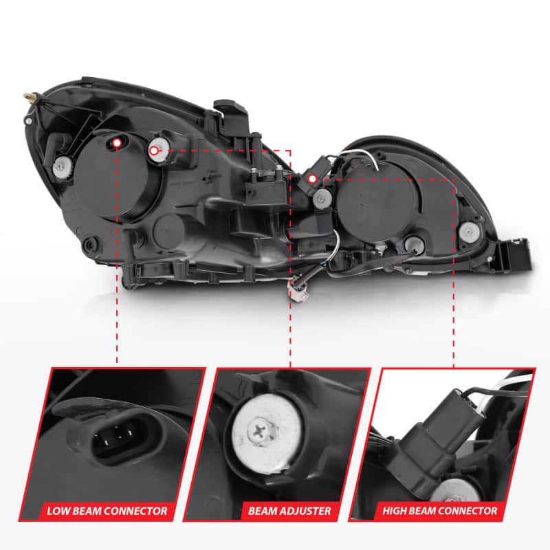 ANZO — ANZO 1998-2005 Lexus Gs300 Projector Headlights w/ Halo Black
Head Light Set
HdLtSet - view 12