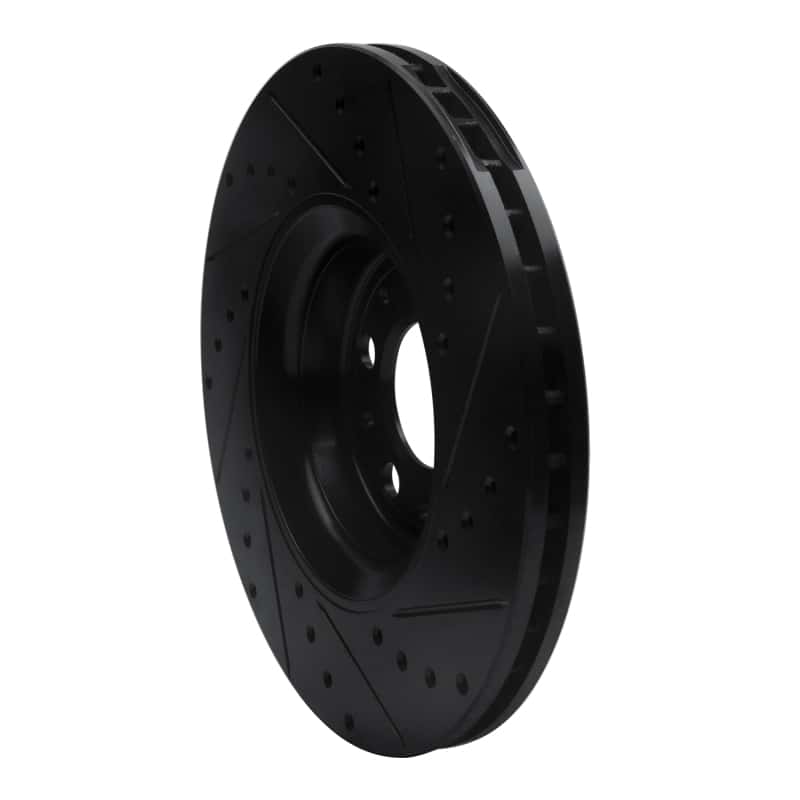 R1 Concepts — R1 03-09 Volvo S60 Front Left Drilled & Slotted Black Brake Rotor
R1 Brake Rotor Drill - view 4