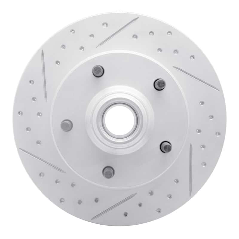 R1 Concepts — R1 73-93 Ford F-150 Rwd Front Left Drilled & Slotted Geo-Carbon Rotor - view 1