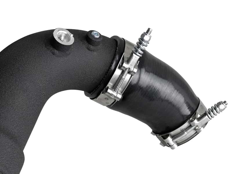 aFe — aFe Bladerunner 3.5in-3in Intercooler Cold Side Tube Black - 18-19 Ford F-150 V6-3.0L (td)
Cold Charge Pipe - view 2