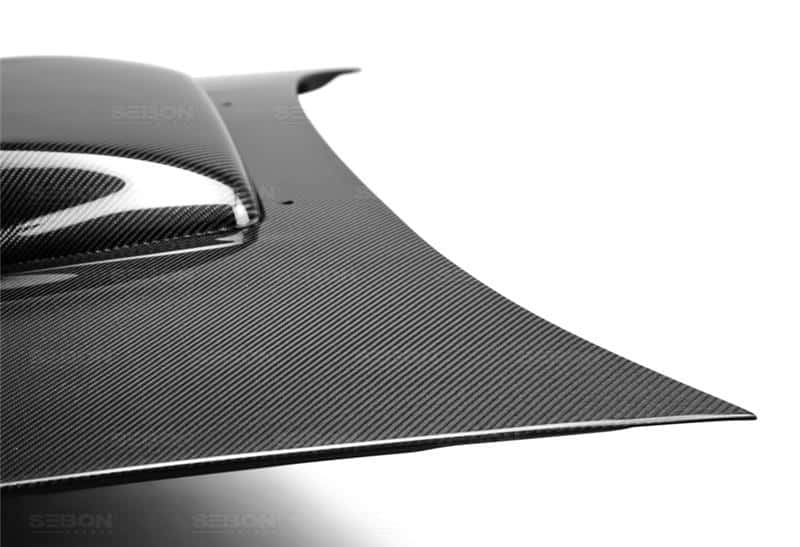 Seibon — Seibon 04-05 Subaru WRX/STi RC Carbon Fiber Hood - view 11