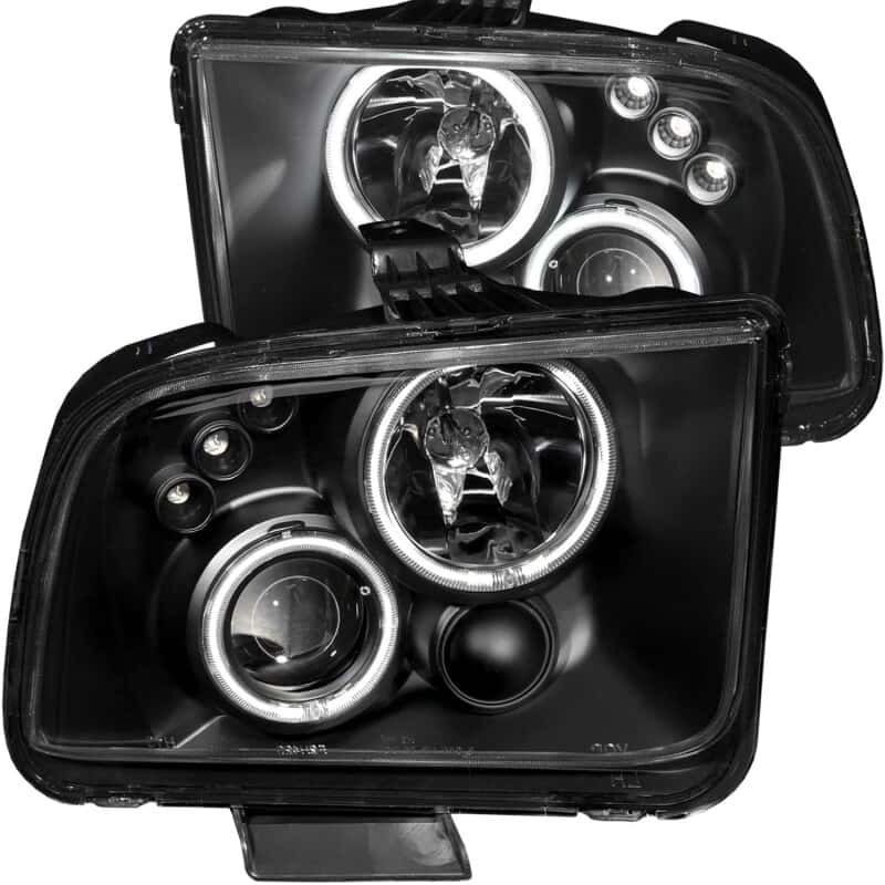 ANZO — ANZO 2005-2009 Ford Mustang Projector Headlights w/ Halo Black
Head Light Set
HdLtSet - view 2