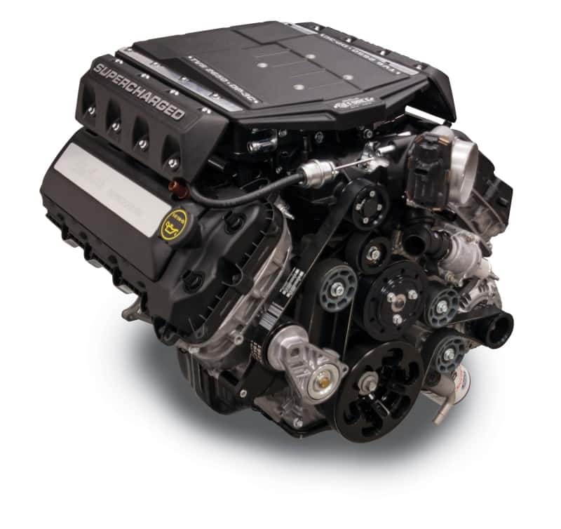 Edelbrock — Edelbrock Crate Engine Supercharged Gen2 Coyote 5.0L w/8-Rib Belt Drive & Electronics (R2650-DP3C)
CRATE ENGINE - view 1