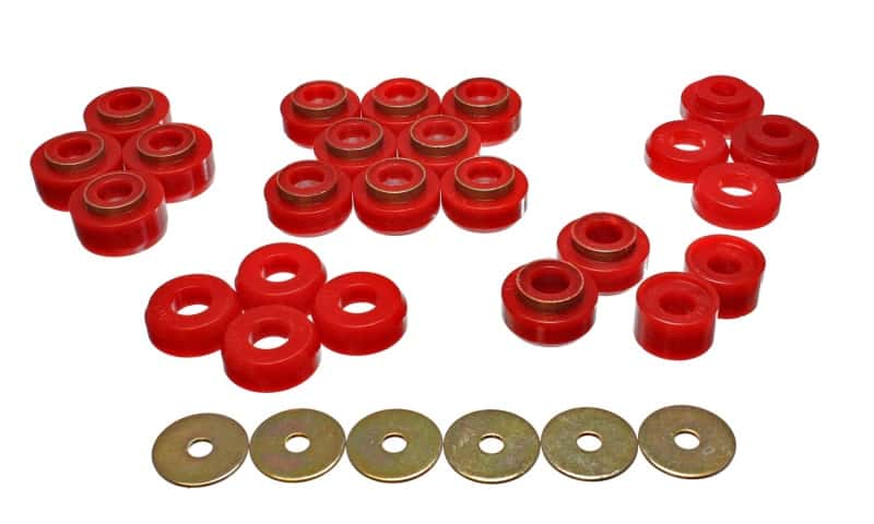 Energy Suspension — Energy Suspension GM Body Mount - Red
BodyMntBshKt - view 1
