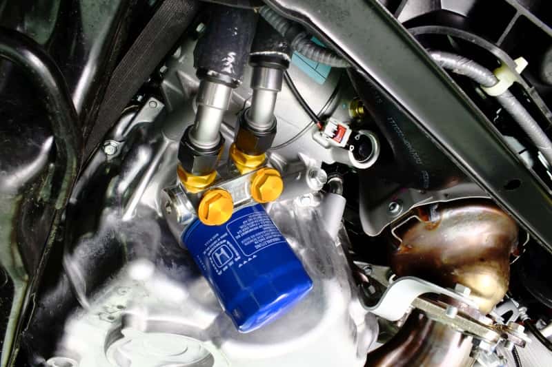 Perrin Performance — PERRIN 17-21 Honda Civic Type R Oil Cooler Kit - view 9