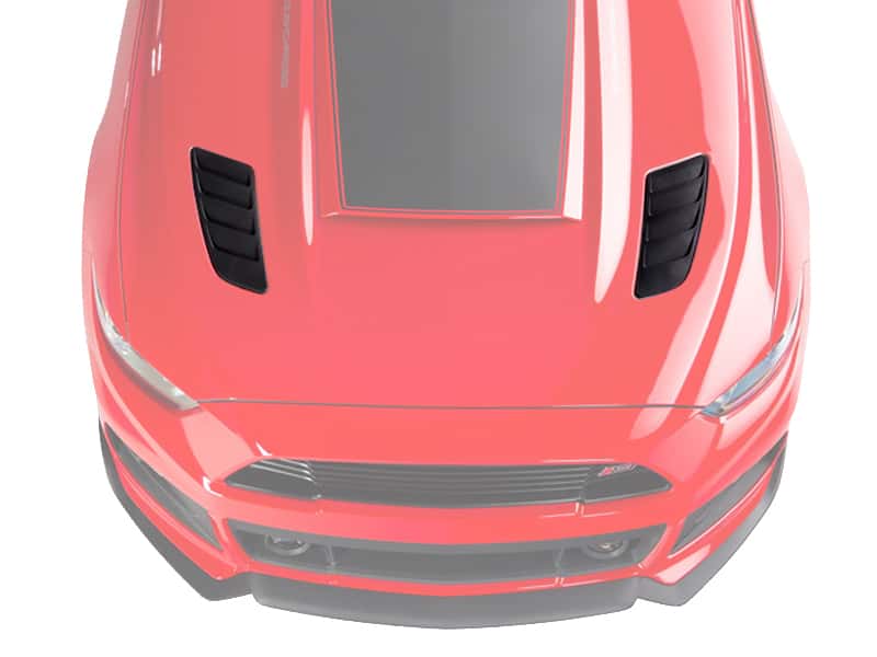 Roush — Roush 2015-2017 Ford Mustang Black Heat Extractors
Heat Extractors-Raw - view 2
