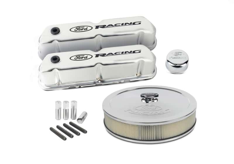 Ford Racing — Ford Racing Complete Dress Up Kit Chrome Finish w/Black Emblems
Engine Dress-Up Kit - view 4