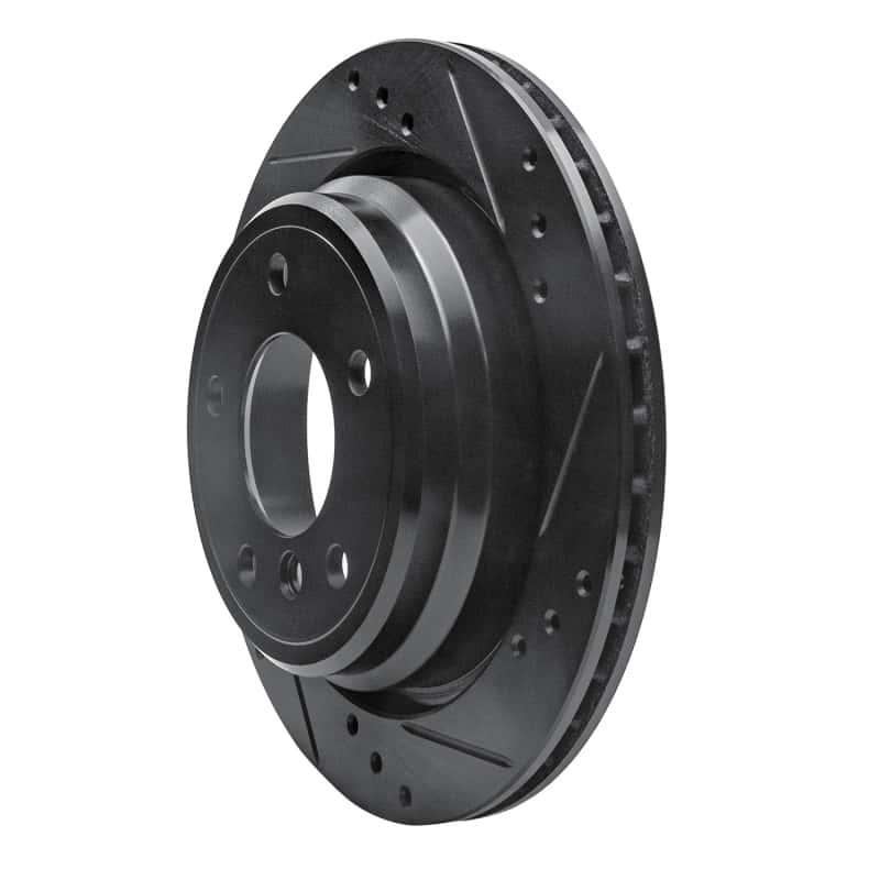 R1 Concepts — R1 96-03 BMW 540I Rear Right Drilled & Slotted Black Brake Rotor
R1 Brake Rotor Drill - view 2