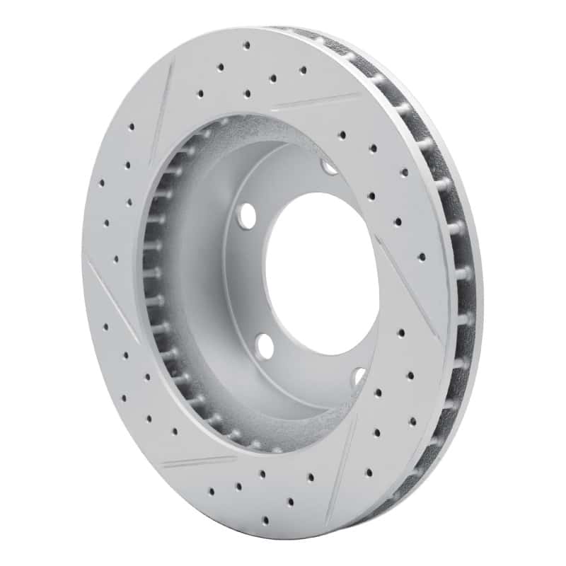 R1 Concepts — R1 76-93 Ford Bronco Front Right Drilled & Slotted Geo-Carbon Rotor - view 3