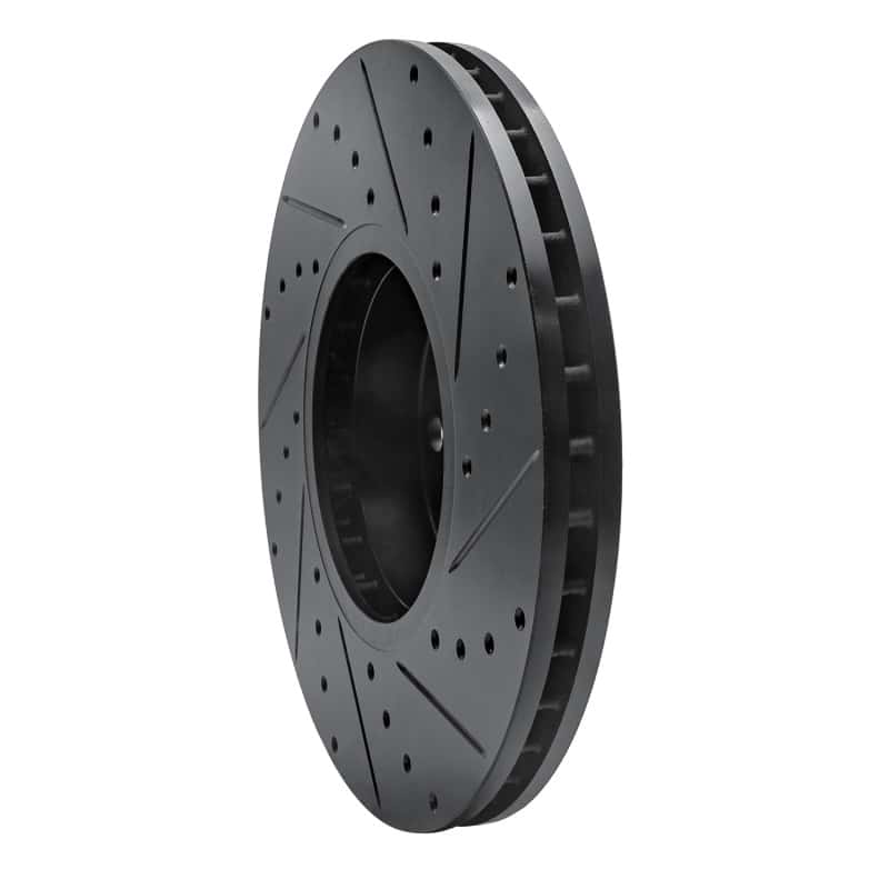 R1 Concepts — R1 07-19 BMW X6 Front Left Drilled & Slotted Black Brake Rotor
R1 Brake Rotor Drill - view 4